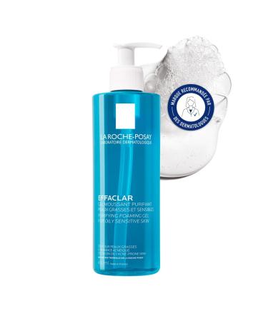 La Roche-Posay Effaclar Purifying Foaming Gel, Gently Cleanses & Mattifies, Soap-Free Formula, Physiological pH, For Oily Skin Prone to Acne, 400ml