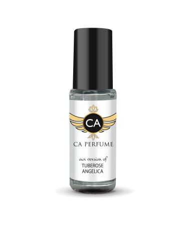 CA Perfume Impression of Jo M Tuberose Angelica For Women Replica Fragrance Body Oil Dupes Alcohol-Free Aromatherapy Sample Travel Size Concentrated Long Lasting Attar Roll-On 0.14 Fl Oz/4ml-X1