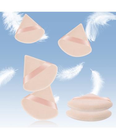 Auauy 6 Pcs Triangle Makeup Powder Puffs - Washable Reusable Face Sponges for Loose Powder & Foundation | Ideal Wet & Dry Makeup Tool - Buy Online on GoSupps.com