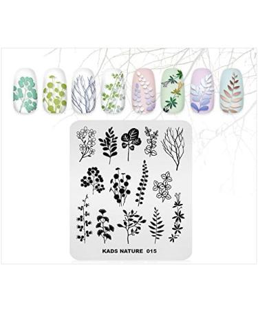 Alexnailart Flower Print Stamping Plates Set (NA015) - Manicure Template & Nail Art Tools - Buy Online on GoSupps.com