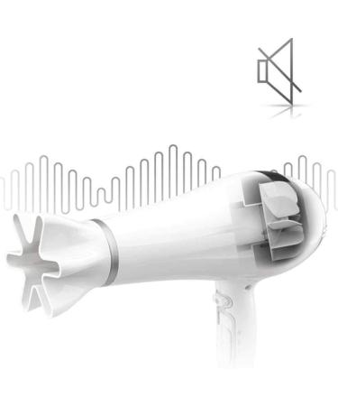 2200W Professional Hairdryer Hair Dryer Salon Hairdryer Ionic Blow Dryer Powerful Fast Drying 3 Heat 2 Speed 1 Cold Wind Button 2 Nozzles and 1 Diffuser Constant Temperature Less Hair Damage - Buy Online on GoSupps.com