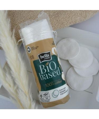 Bella Organic Cotton Pads - 4 x 60 Pieces | Eco-Friendly & Versatile Cotton Pads for Home & Travel - Buy Online on GoSupps.com
