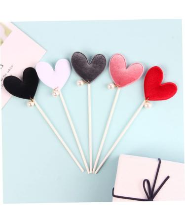 Warmhm 10pcs Valentines Day Food Picks Engagement Cake Toppers Valentine Day Food Picks Christmas Cupcake Topper Proposal Cake Toppers Valentine Day Party Supplies Heart Love Fruit Baby - Buy Online on GoSupps.com