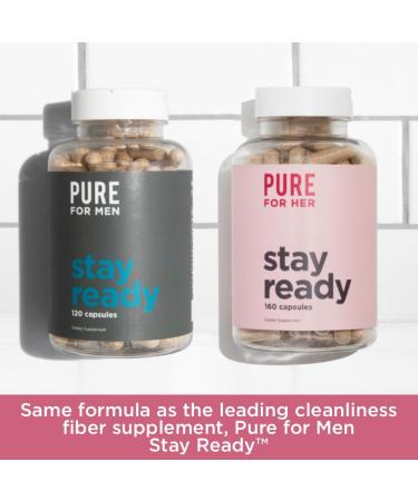 Pure for Her Vegan Original Stay Ready Fiber Supplement for Women - Digestive Support with Aloe Vera - 160 Capsules - Buy Online on GoSupps.com