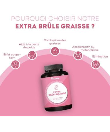 Vitavea Extra Fat Burner 15 Active 4-in-1 - Weight Loss Hunger Cutter Flat Stomach Powerful Fat Burner - Green Tea Guarana Konjac L Carnitine Chrome - 180 Capsules - Made in France - Buy Online on GoSupps.com