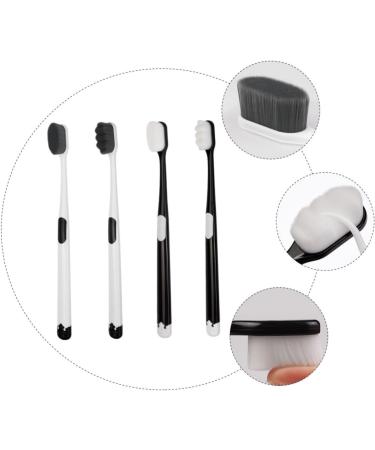 Hapinary 4-Piece Portable Toothbrush Set - Deep Cleaning Adult & Mother Toothbrushes for Healthy Gums | International Shipping Available - Buy Online on GoSupps.com