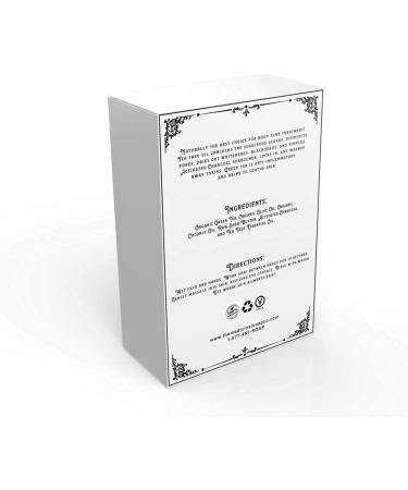 Tea Tree Activated Charcoal Soap Bar for Acne, Psoriasis, and Eczema Relief - Natural Alternative to Benzoyl Peroxide - The Medicinal Soap Co - Buy Online on GoSupps.com