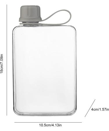 Bouteille D'eau Plate Bouteille D'eau Carr e | Bouteilles D'eau M mo Carr es De 500 Ml - Bouteille D'eau D' t Anti-fuite Bouteille Froide Fine Bouteille D'eau De Sport Pour La Randonn e L'escalad Gray - Buy Online on GoSupps.com