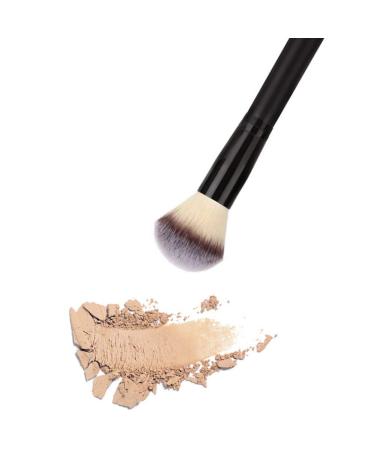 1Pc Black Makeup Brush Wooden Soft Powder Blusher Tool for Face Foundation Concealer Highlighter & Eye Shadows | Best Beauty Brush Set - Buy Online on GoSupps.com