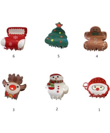 xbiez Christmas Style Santa/Tree/Snowflake/Shoes/Snowman Pattern Hair Claw Delicate Ladies Taking Photo Braids Hair Claw NewChristmas stockin - Buy Online on GoSupps.com