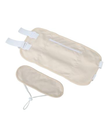 Boloramo castor oil pack wraps anti-oil running out beige castor oil drop pack compressing upholstery ergonomic Velcro belt for liver detoxification