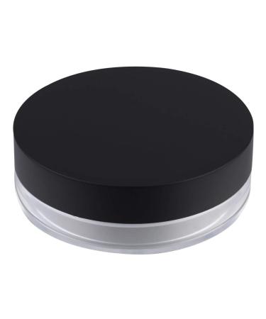 Lurrose Empty Powder Container Refillable Cosmetic Makeup Loose Powder Container Jar with Transparent Lid and Powder Puff 20G