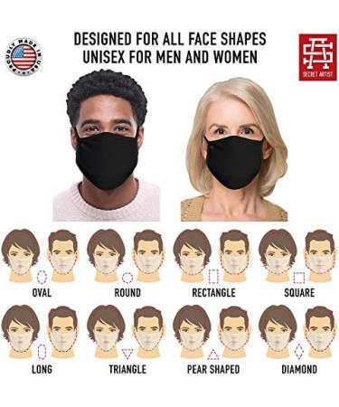 Buy Washable Unisex Bandana Face Mask with Ear Loops - Reversible Perfect Fit for Small Faces | Made in USA | International Shipping - Buy Online on GoSupps.com