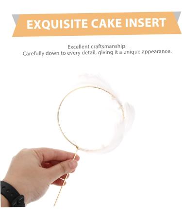 Angoily Cake Picks Cupcake Topper Cake Decoration Cake Pick Party Supplies White Paper Cup Pearl - Buy Online on GoSupps.com