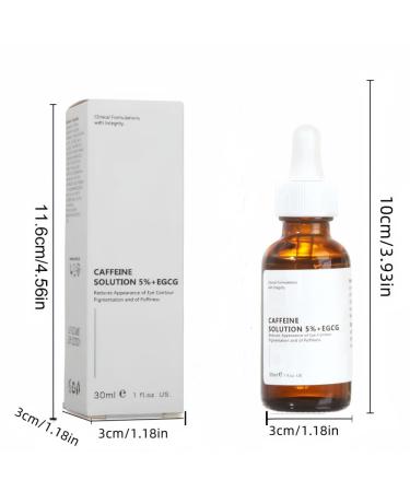 Caffeine Solution 5% + EGCG Eye Serum | Reduce Dark Circles & Puffiness | Hydrating 30ML Caffeine Eye Serum for All Skin Types - Buy Online on GoSupps.com