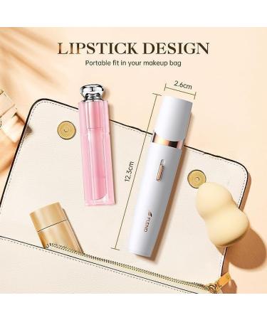 Wireless Facial & Body Epilator for Women - Painless Mini Epilator with LED Light for Intimate Areas | Luxury White-Purple Design - Buy Online on GoSupps.com