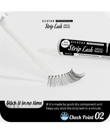 Buy SILSTAR PROFESSIONAL Anti-Freeze Lash Adhesive Brush-On Black 5g - Strong Hold Latex-Free Safe for Skin Perfect for Strip False Eyelashes - International Shipping Available - Buy Online on GoSupps.com