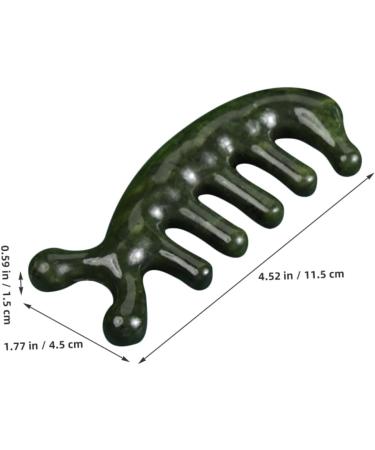 Beavorty 3-Piece Jade Scalp Massager & Hand Massage Comb Set - Creative 3D Leather Massage Tools 11.50x1.50cm - International Shipping Available - Buy Online on GoSupps.com