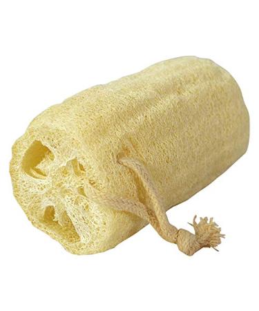 Organic Loofah Exfoliating Bath Scrubber Sponge - Ideal for Bath, Shower, and Spa (1 Pack) - Buy Online on GoSupps.com
