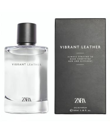 Zara Vibrant Leather EDP Eau De Parfum Cologne for Men 100 ML (3.38 FL. OZ)