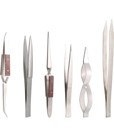 6-Piece Jewelry Tweezers Set - Self-Retardant Rust-Resistant & Wear-Resistant Tools for Jewelry Making - Buy Online on GoSupps.com