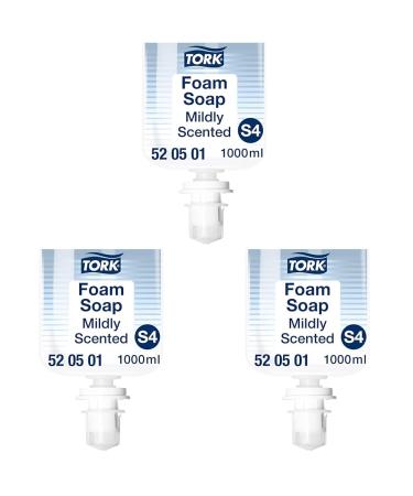 Tork mild fragrant hand foam soap S4 reduces consumption 1 1 000 ml 520501 (pack of 3) 1000 ml (pack of 3) mild foam soap - 1 bottle