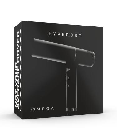 Omega HyperDry Professional Ionic Hair Dryer | Ultra Light Weight | IQ Perfetto | High-Tech Brushless Motor | 2000W