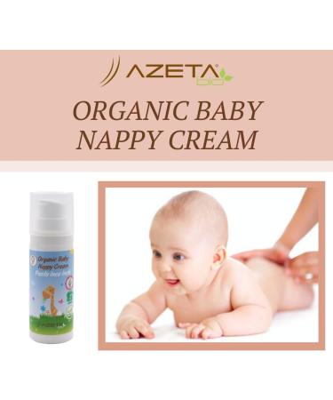 Organic Baby Nappy Cream - AZETAbio 50ml | Natural Gentle & Safe for Your Baby's Skin - International Shipping Available - Buy Online on GoSupps.com