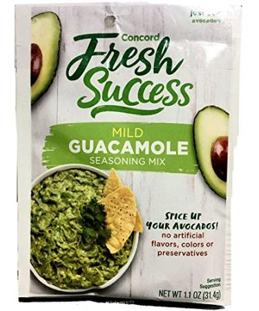 Concord Foods Mild Guacamole Seasoning Mix, 1.1 Ounce (Pack of 18)