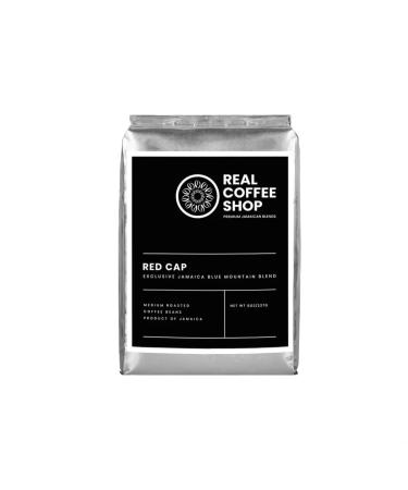 Authentic Jamaican Red Cap Coffee Blend | Medium Roast Pure Jamaica Blue Mountain & Arabica Beans | Exotic Aroma & Rich Flavor