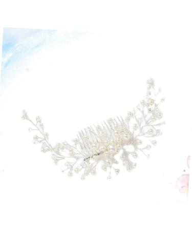 Didiseaon Party Favor Bridal Headpiece Goody Hair Clips for Women Hair Decorations Floral Decor Wedding Hair Side Combs Rhinestone Tiara Women Hair Accessories Bride Decorate Pearl - Buy Online on GoSupps.com