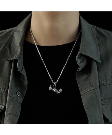EACHAR Men's Stainless Steel Soccer Pendant Necklace & Keychain Set - 3D Football Hip Hop Jewelry for Soccer Fans | Perfect Gift for Boys, Men, Girls, Women (NL000001) - Buy Online on GoSupps.com