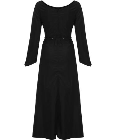 V tements m di vaux pour femme style steampunk gothique viking long r tro costume de pirate renaissance robe franges robe d' t festive pour Halloween carnaval 3XL Noir - Buy Online on GoSupps.com