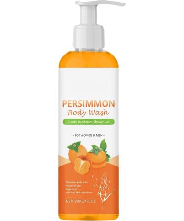  G n rique Persimmon Body Wash Natural Deodorizing Soap 120 ml Skin Cleanser Persimmon Smelly Feet Deodorizer Cleansing Lotion Strong Odor Control for Men and Women - Buy Online on GoSupps.com