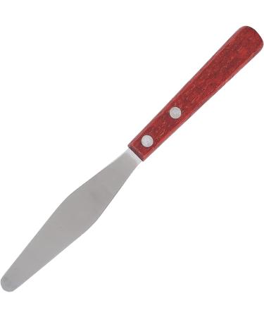Premium Stainless Steel Wax Spatula with Wooden Handle | Multi-Purpose Applicator for Face Masks Hair Removal & Mixing Pigments - Buy Online on GoSupps.com
