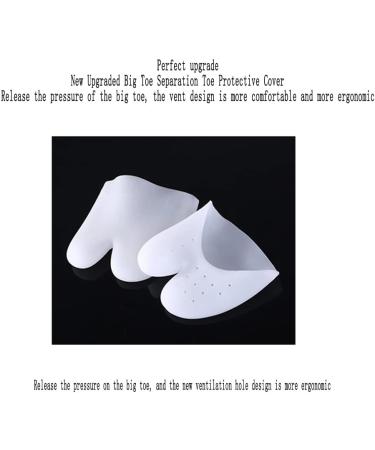 DEAVER Silicone Forefoot Pads Toe Separator Pain Relief Insole Cushion - Bunion Hallux Valgus Corrector & Foot Care Tool (1 Pair) - Buy Online on GoSupps.com