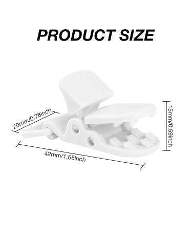 SWYSGS 8 Piece Pacifier Clips Set | White Baby Dummy Clip Chains & Bib Clips for International Shipping - Buy Online on GoSupps.com