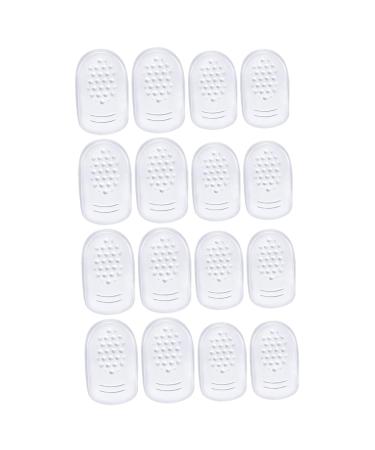 Healvian 8 Pairs Self-Adhesive Heel Pad Silicon Heel Protectors Heel Inserts for Women Silicone Heel Pads Silicon Heel Pads Clear Heels for Women Heel Insoles Women's Invisible Clamp Gel