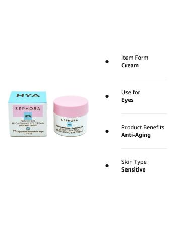 Sephora Brightening Gel Eye Cream with Hyaluronic Acid - Hydrating, Depuffing, Anti-Aging, Dark Circle & Brightening - Buy Online on GoSupps.com