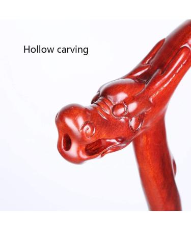 Wooden Walking Stick Solid Cane Old Man Solid Wood Walking Stick Wooden Carving Help Walking Stick Mahogany Faucet Light Hand Turn (Color : Rosewood Size : 90cm) Rosewood 90cm - Buy Online on GoSupps.com