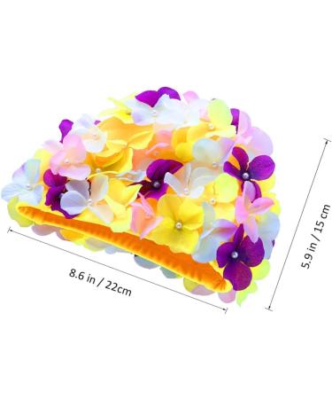 Didiseaon Size L Flower Swim Cap for Women - Keep Hair Dry | Hair Accessories - Buy Online on GoSupps.com