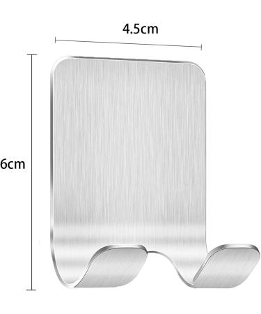 Buy Latrate 3-Piece Stainless Steel Self-Adhesive Multi-Purpose Razor Holder Hook | Ideal for Shower Bathroom Kitchen and More! - Buy Online on GoSupps.com