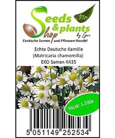 Pcs - 1200x Real German Chamomile Matricaria Chamomilla EKO Plants - Seeds K435 & Plants Shop by Ipsa - Buy Online on GoSupps.com