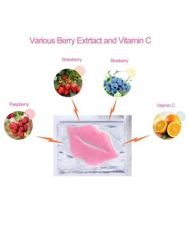 15-Piece Lip Mask Set | Natural Collagen Lip Pads for Moisturizing & Peeling Care | Anti-Crack Pink Lip Treatment - Buy Online on GoSupps.com