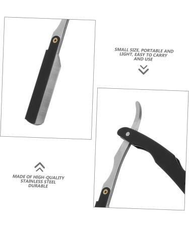 Minkissy Men's Razor - Stainless Steel Old Fashioned Shaving Knife for Professional Barbers | Manual Beard Razor for Gentlemen - Buy Online on GoSupps.com