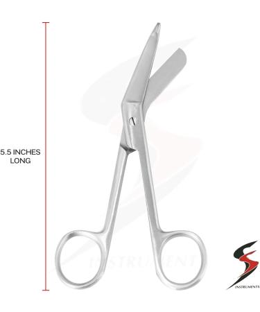 Lister Bandage Scissor Stainless Steel 5.5 - Ideal for First Aid, Dressing Changes, Student Nurses, and Paramedics - Buy Online on GoSupps.com
