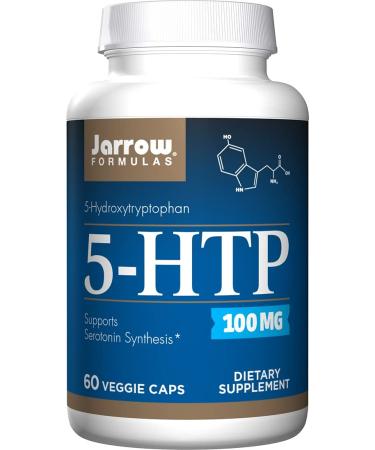 Jarrow Formulas 5-HTP - 60 Veggie Caps - Supports Melatonin Production & Serotonin Synthesis - May Support Mental Health & Sleep - 60 Servings - Buy Online on GoSupps.com