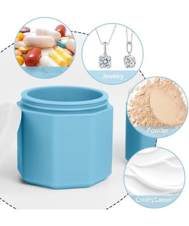 Heocniot 4PC Travel Toiletries Container TSA Certified Travel Silicone Cream Jar with Clear Pouch Lid Leak Proof Travel Accessory for Cosmetics Face Care Body Hand Creams. - Buy Online on GoSupps.com
