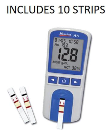 Buy Mission HB Blood Glucometer with 10 Strips - Accurate & Reliable Blood Sugar Monitoring for Optimal Health - Buy Online on GoSupps.com