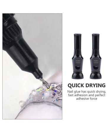 Lurrose 2-Piece Precision Nail Glue Gel Pen for Rhinestones & Glitter Ideal for Nail Art & Gemstone Application - Buy Online on GoSupps.com